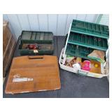 (3) Tackleboxes with Assorted Tackle