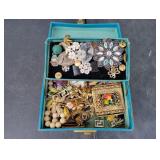 Jewelry Box with Assorted Contents