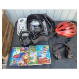 Vacuum Cleaner, DVDs, Headphones & Helmet