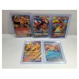 (5) Pokï¿½mon Foil Charizard Cards