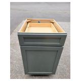Plywood Assembled Double Trash Can Cabinet