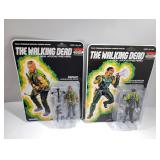 (2) Megabox Walking Dead Dwight & Governor Figure
