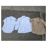 (3) Vintage Military Dress Shirts