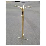 Polished Brass Coat Rack