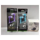 (3) NEW Pairs of Headphones