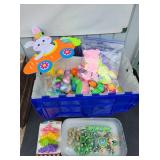 Box of Assorted Easter Decor & Eggs