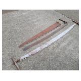 (3) Antique Logging Saws