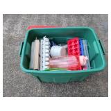 Box of Ice Cube Trays & Other Kitchen Items