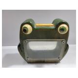 Wooden Frog Coin Bank