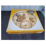 NEW Butterfly Polystone Quartz Clock