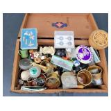 Box with Assorted Collectibles & Trinkets