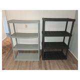 (2) Plastic 4-Tier Shelves
