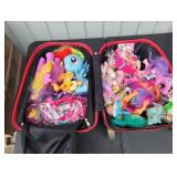 Hello Kitty Luggage with My Little Pony Figures