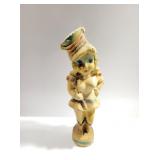 Vintage MCM Chalkware Blonde Drum Majorette