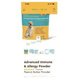 Pet bowl and dog powder supplement