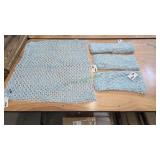 Blue & Gold Loop Scarves