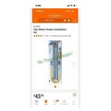 Gas water heater install kit