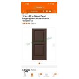 Raised panel shutters