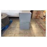 2 Drawer Gray Filing Cabinet