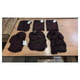 Red & Black Loop Scarves