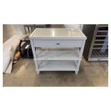 Pottery Barn Lattice Nightstand (Gray)