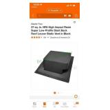 Slant back roof louver