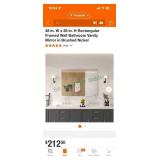 36x48 vanity mirror