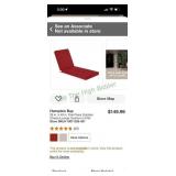 Chaise Lounge Cushions and Covers (Red)