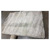 7.2ft x 5.3ft White Shaggy Area Rug
