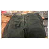 Black elastic pants