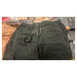 Black elastic pants