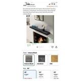 Floating mantle shelf 48' rustic black