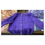 Womenï¿½s purple cardigan