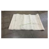 62in x 40in White Fluffy Rug