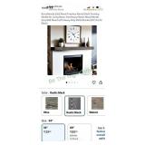 Floating mantle shelf 54' rustic black