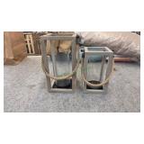 StyleWell Gray Wood Lanterns