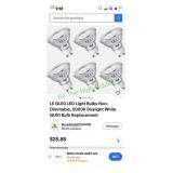 LE GU10 light bulbs