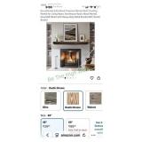 Floating mantle shelf 48 inch brown