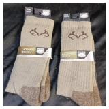 2 PAIR NEW REAL TREE SOCKS