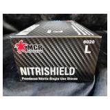NITRISHIELD / POWDERED SINGLE USE GLOVES / NEW