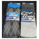 2 PAIR NEW FORD SOCKS