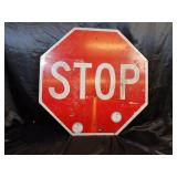 VINTAGE STOP SIGN  / APPROX:  30' X 30'