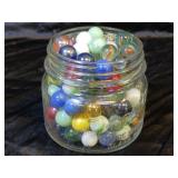 PRESTO WIDE MOUTH JAR FILLED W/ MARBLES !!