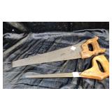 VINTAGE HAND SAW & KEY HOLE SAW