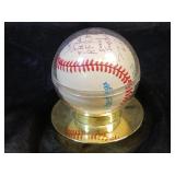 SIGNED BASEBALL WITH MESSAGE /  SPORTS