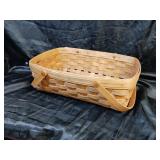 HAND WOVEN BASKET W/ HANDLES
