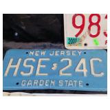 LICENSE PLATES / 5 PCS / SOME VINTAGE