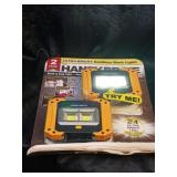 NEW 2 PK HANDYBRITE CORDLESS WORK LIGHT 500 LUMENS
