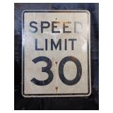 35 MPH SPEED LIMIT SIGN ALUMINUM 24 X 30