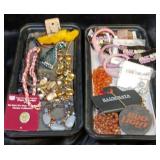 2 TRAYS JEWELRY+